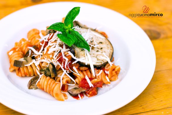 pasta alla norma con melanzane grigliate