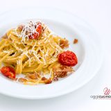 pasta con speck e pomodorini