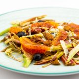 insalata di carciofi crudi con arance
