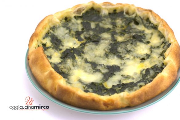 torta salata spinaci e mozzarella