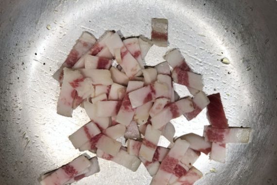 rosolatura del guanciale