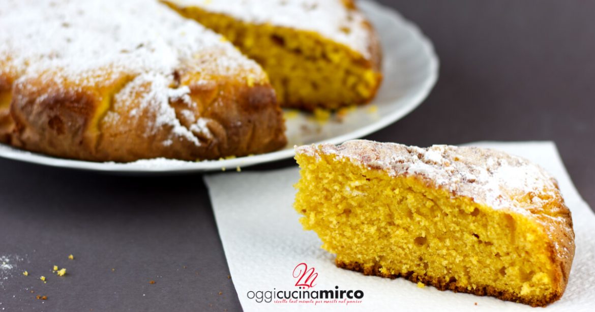 torta di zucca e amaretti morbida e soffice