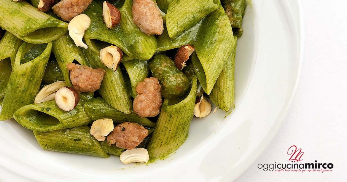 Pasta con crema di bietole