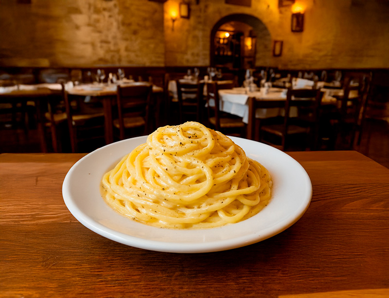 cacio e pepe, antenato di grigia, amatriciana e carbonara