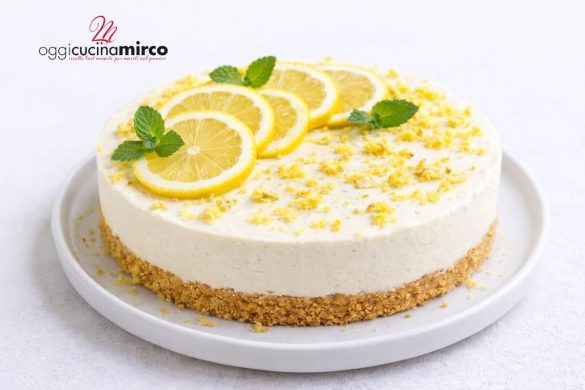 cheesecake al limone senza cottura, ricetta veloce